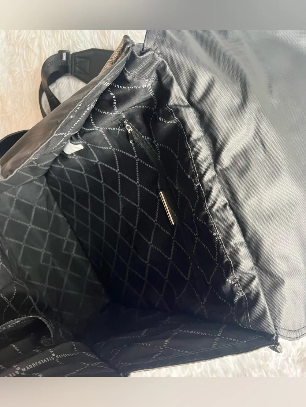 Back to School Steve Madden Black Backpack